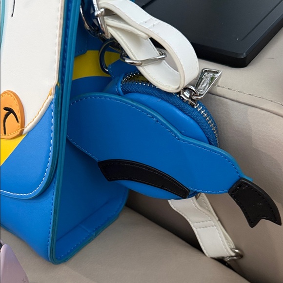 Loungefly Donald Duck Crossbody Bag - Blue, White, Yellow - Picture 3 of 8